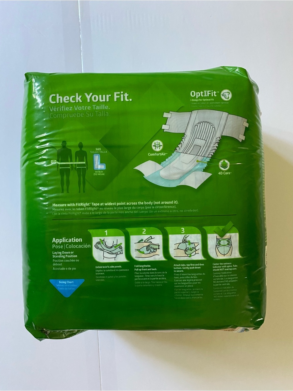 MedLine FitRight OptiFit Brief Adult Diaper Size L